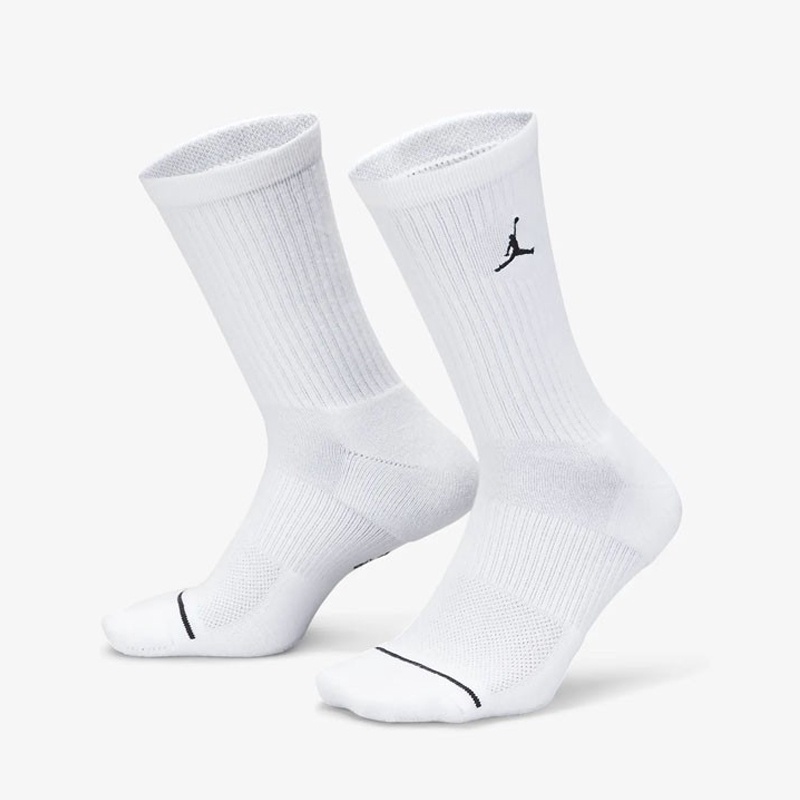 Jual Kaos Kaki Basket Air Jordan Everyday Cushioned 3 Pairs Crew Socks White Original Dx9632-100 - hoopspoint.com