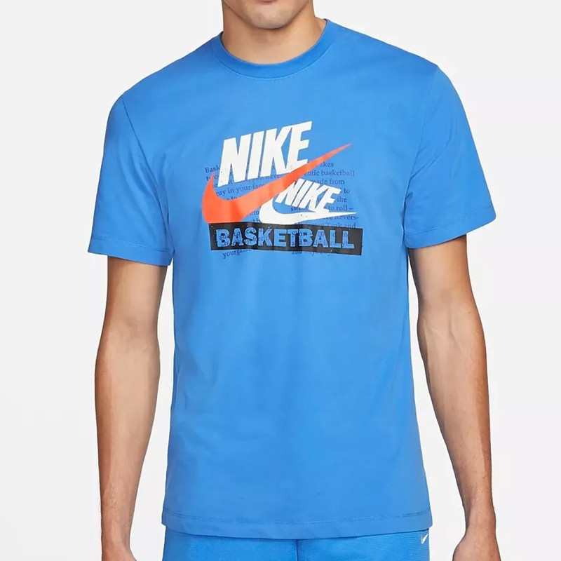 Jual Baju Sneakers Nike Dri-Fit Tee Blue Original Dz2682-435 - hoopspoint.com