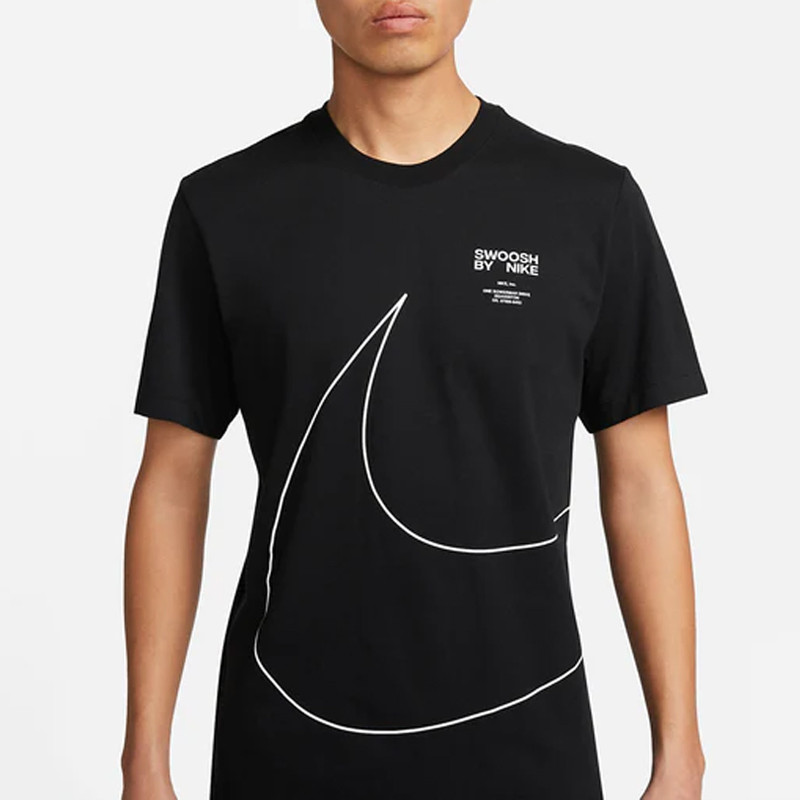 Jual Baju Sneakers Nike Sportswear Big Swoosh Tee Black Original Dz2884-010 - hoopspoint.com