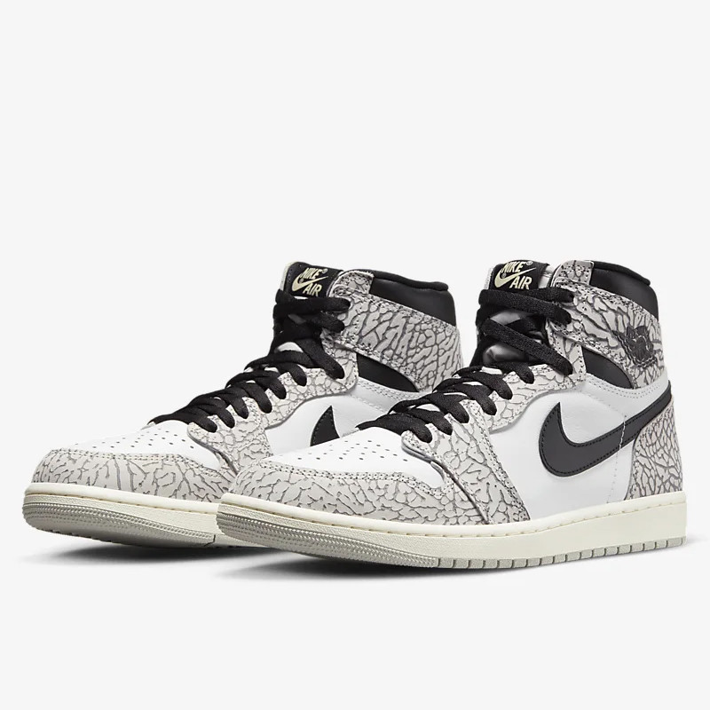 Jual Sepatu Sneakers Air Jordan Aj 1 Retro High Og White Cement Original Dz5485-052 - hoopspoint.com