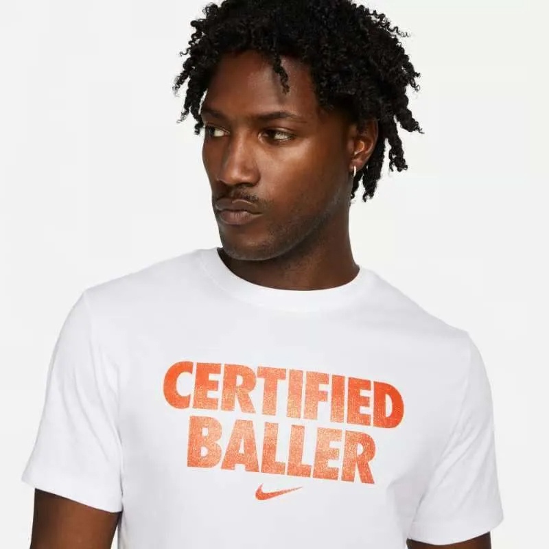 Jual Baju Sneakers Nike Certified Baller Tee White Original Dm2450-100 - hoopspoint.com