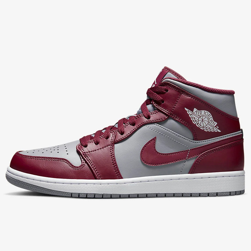 Jual Sepatu Sneakers Air Jordan Aj 1 Mid Team Red Grey Team Red Original Dq8426-615 - hoopspoint.com