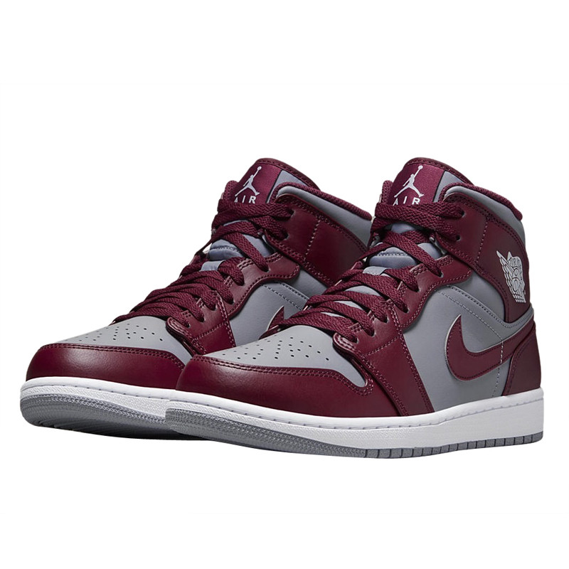 Jual Sepatu Sneakers Air Jordan Aj 1 Mid Team Red Grey Team Red Original Dq8426-615 - hoopspoint.com