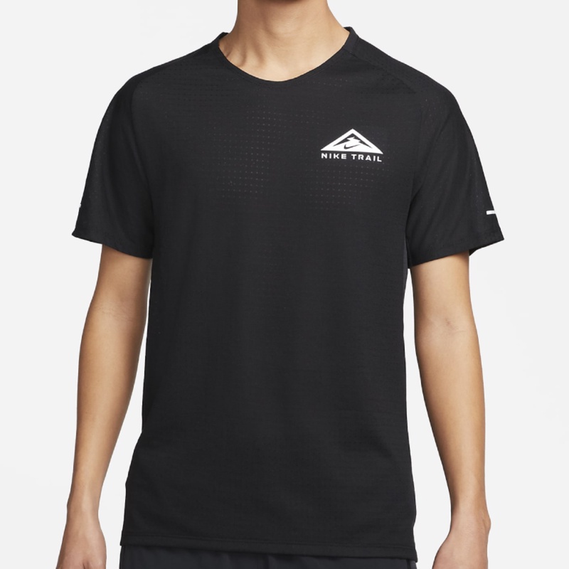 Jual Baju Trail Nike Dri-Fit Trail Solar Chase Tee Black Original Dv9306-010 - hoopspoint.com