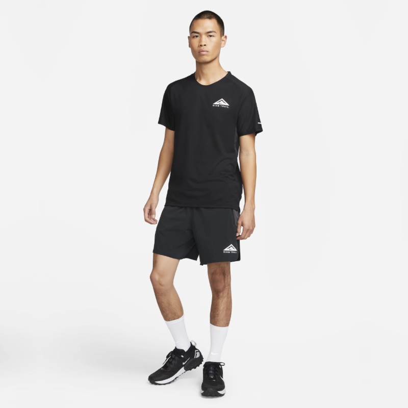 Jual Baju Trail Nike Dri-Fit Trail Solar Chase Tee Black Original Dv9306-010 - hoopspoint.com