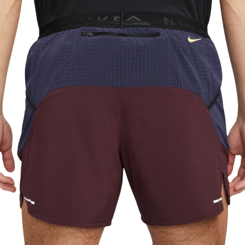 Jual Celana Trail Nike Dri-Fit 5 Inch Brief-Lined Shorts Night Maroon Original Dv9312-681 - hoopspoint.com