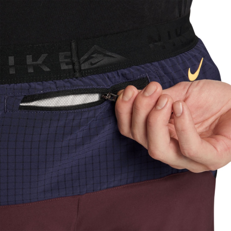 Jual Celana Trail Nike Dri-Fit 5 Inch Brief-Lined Shorts Night Maroon Original Dv9312-681 - hoopspoint.com