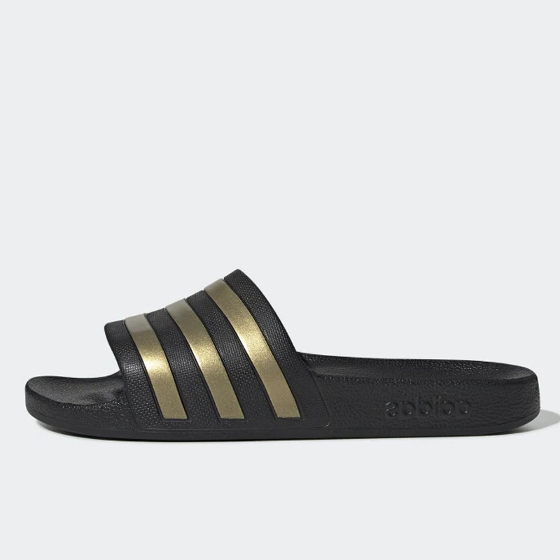 Beli Sandal Sneakers Adidas Adilette Aqua Slides Gold Metallic Original Eg1758