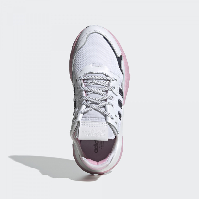 Jual Sepatu Sneakers Wanita Adidas Wmns Nite Jogger White Pink Original Eg7942 - hoopspoint.com