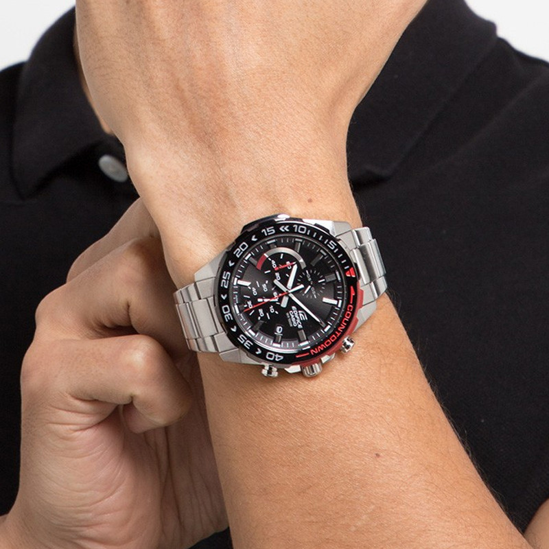 Jual Jam Tangan Sneakers Pria Casio Edifice Chronograph Silver Original Efr-566Db-1Avudf - hoopspoint.com