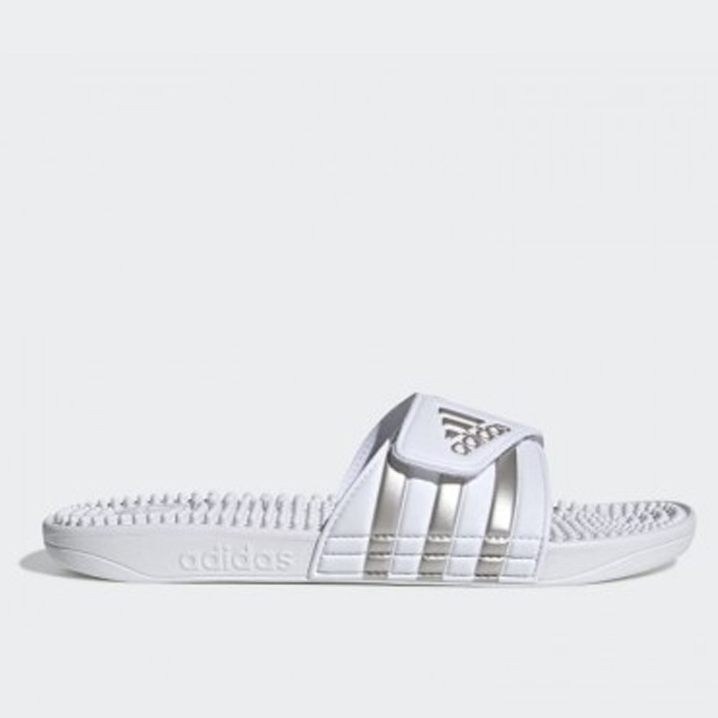 Jual Sandal Sneakers Adidas Adissage Flip Flops Cloud White Original F35576 - hoopspoint.com