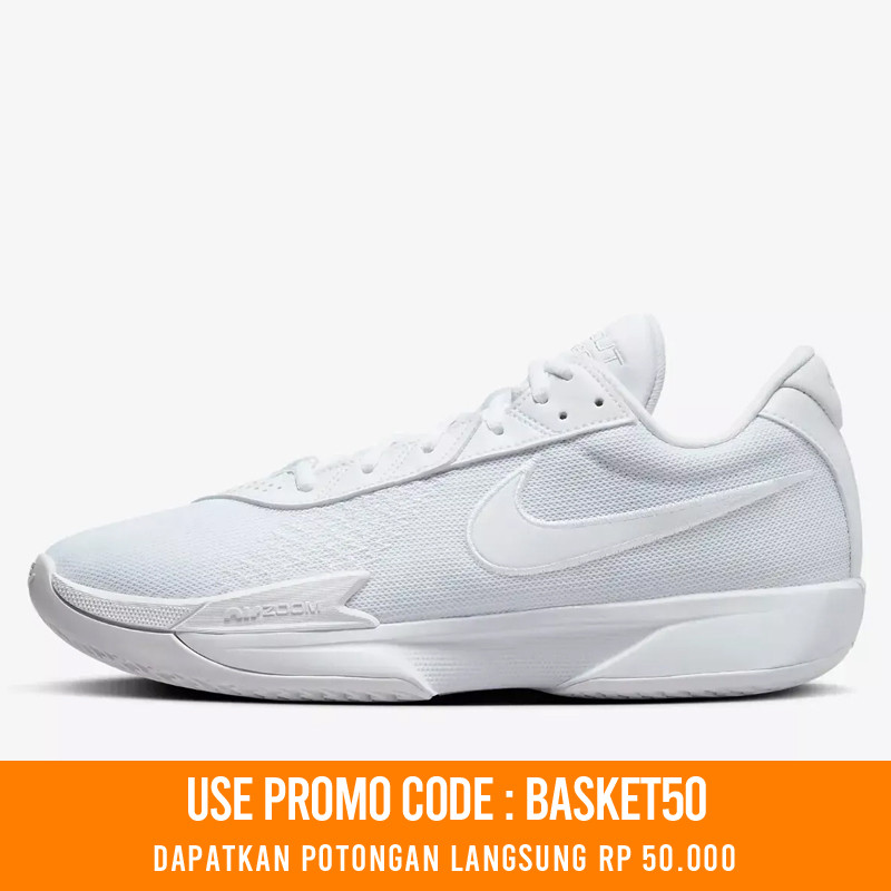 Jual Sepatu Basket Nike Air Zoom G.t. Cut Academy Ep Triple White Original Fb2598-103 - www.hoopspoint.com