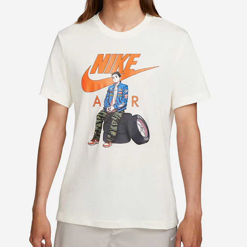 Jual Baju Sneakers Nike Anime Tee White Original Fd1333-110 - hoopspoint.com