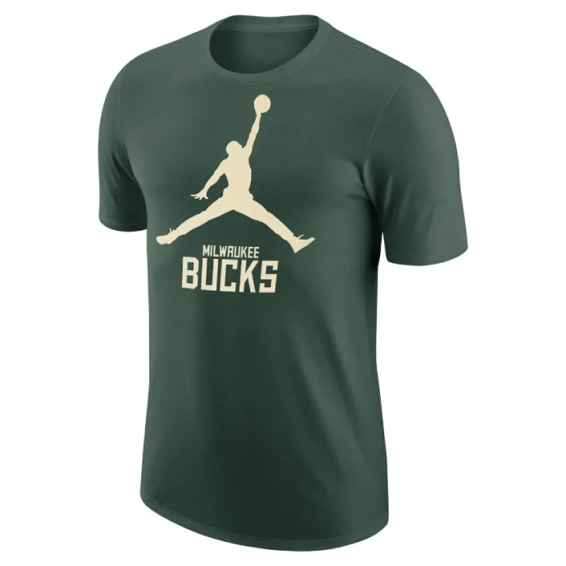 Beli Baju Basket Air Jordan Milwaukee Bucks Essential Tee Green Original Fd1474-323