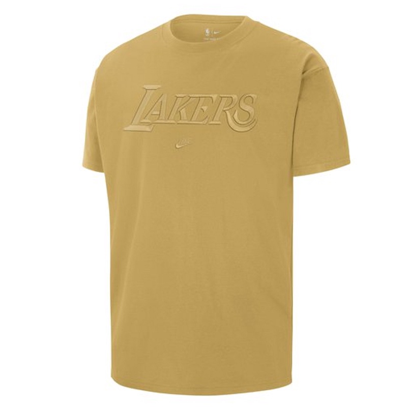 Jual Baju Basket Nike Los Angeles Lakers Courtside Tee Wheat Gold Original Fj0571-725 - hoopspoint.com