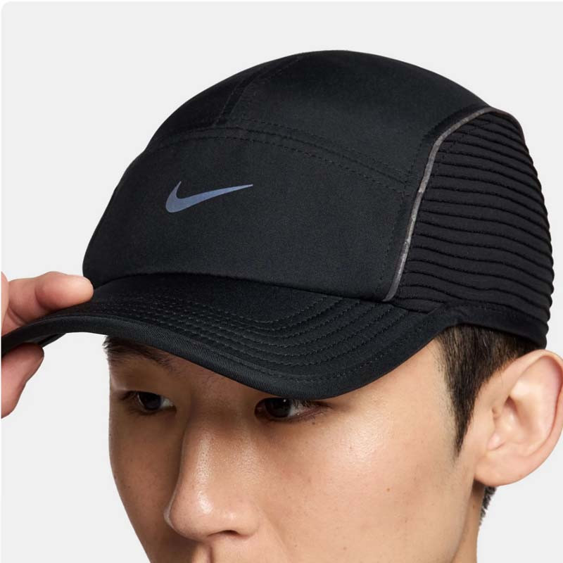 Jual Topi Lari Nike Dri-Fit Adv Fly Aerobill Aeroadapt Cap Black Original Fj0736-010 - hoopspoint.com