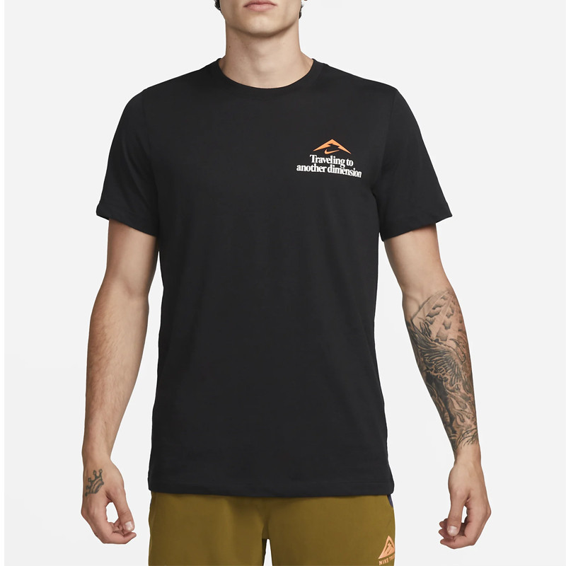 Jual Baju Trail Nike Dri-Fit Running Tee Black Original Fj2355-010 - hoopspoint.com