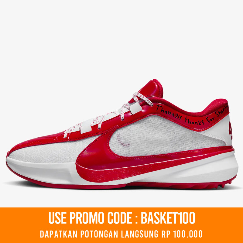 Jual Sepatu Basket Nike Zoom Freak 5 Ep All Star Weekend White Red Original Fj4248-600 - hoopspoint.com