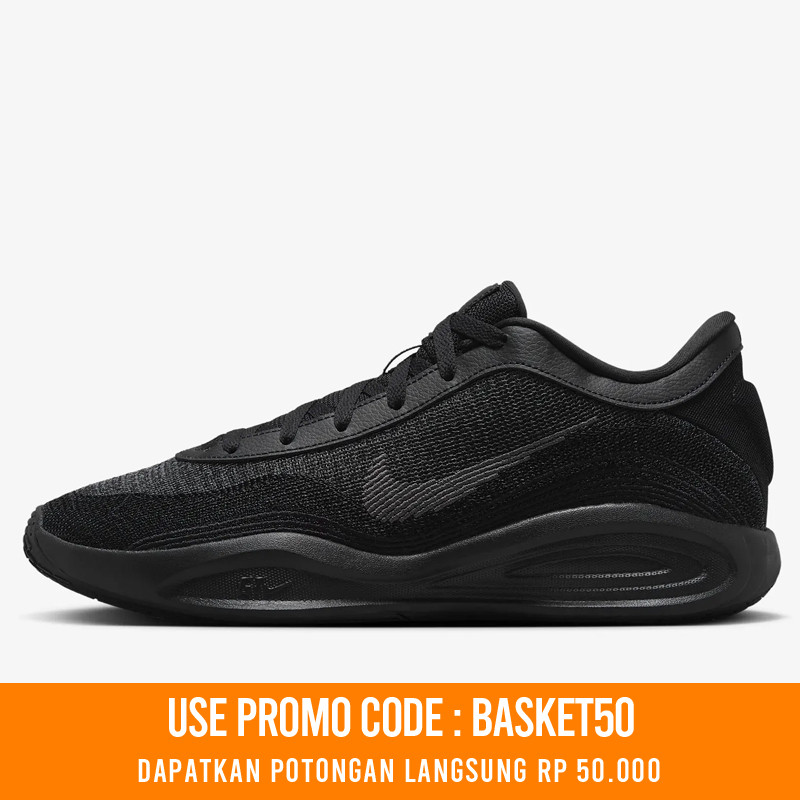 Jual Sepatu Basket Nike G.t. Hustle Academy Ep Triple Black Original Fj7808-001 - www.hoopspoint.com