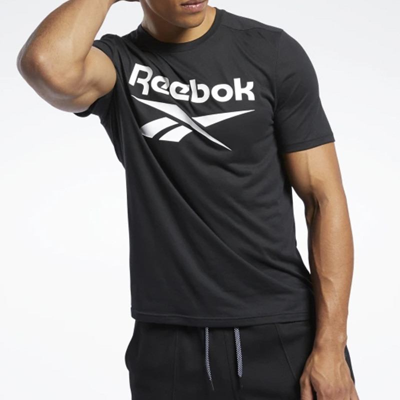 Jual Baju Training Reebok Workout Ready Supremium Graphic Tee Black Original Fk6219 - hoopspoint.com