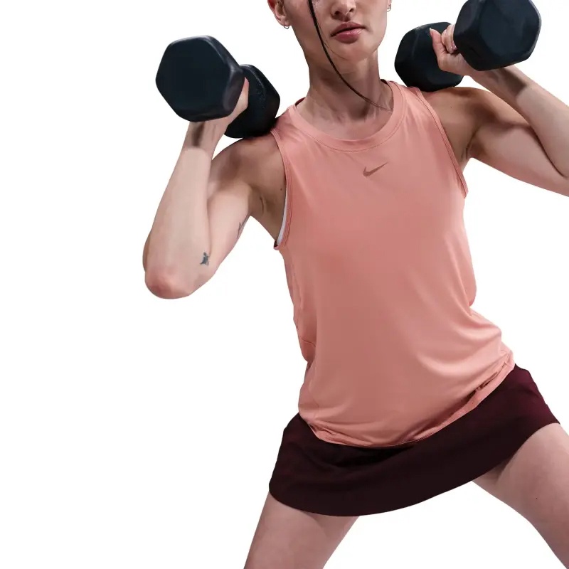 Jual Baju Training Wanita Nike Wmns As W Nk One Classic Df Tank Rust Pink Original Fn2809-685 - hoopspoint.com