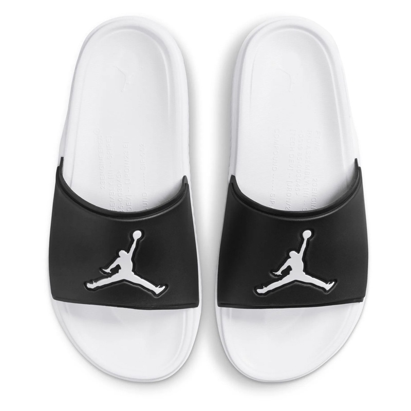 Jual Sandal Basket Air Jordan Jumpman Slide White Black Original Fq1598-010 - hoopspoint.com