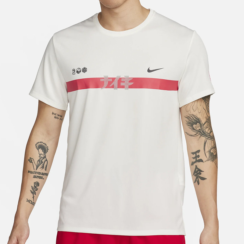 Jual Baju Lari Nike Dri-Fit Uv Miler Ekiden Tee White Original Fq8019-133 - hoopspoint.com