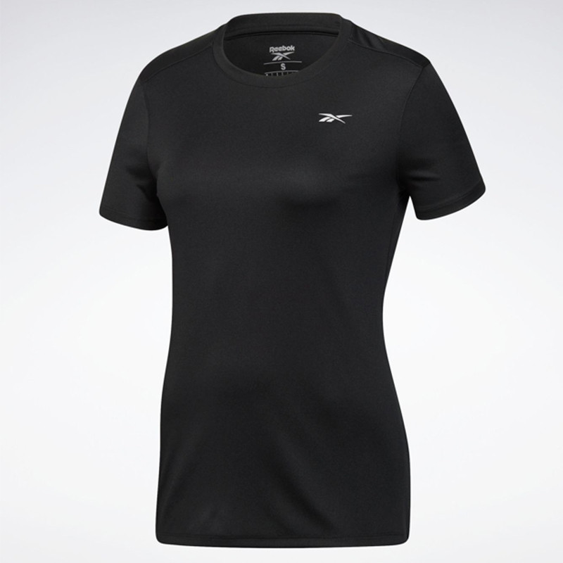 Jual Baju Lari Wanita Reebok Wmns Run Essentials Basic Tee Black Original Fu1450 - www.hoopspoint.com