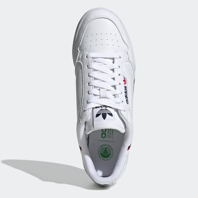 Jual Sepatu Sneakers Adidas Continental 80 Vegan White Original Fw2336 - hoopspoint.com