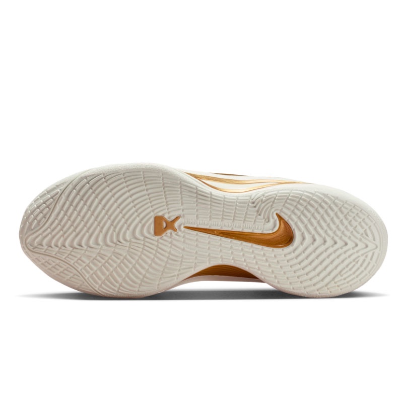 Jual Sepatu Basket Wanita Nike Wmns A'one Ep Sail-Metallic Gold Original Fz8606-102 - hoopspoint.com