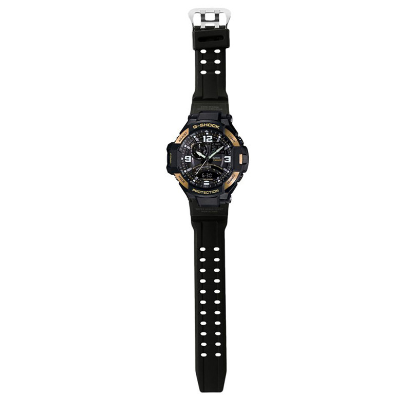Jual Jam Tangan Sneakers Pria Casio G-Shock Gravitymaster G-Aviation Twin Sensor Digital Compass Black Original Ga-1000-9Gdr - hoopspoint.com