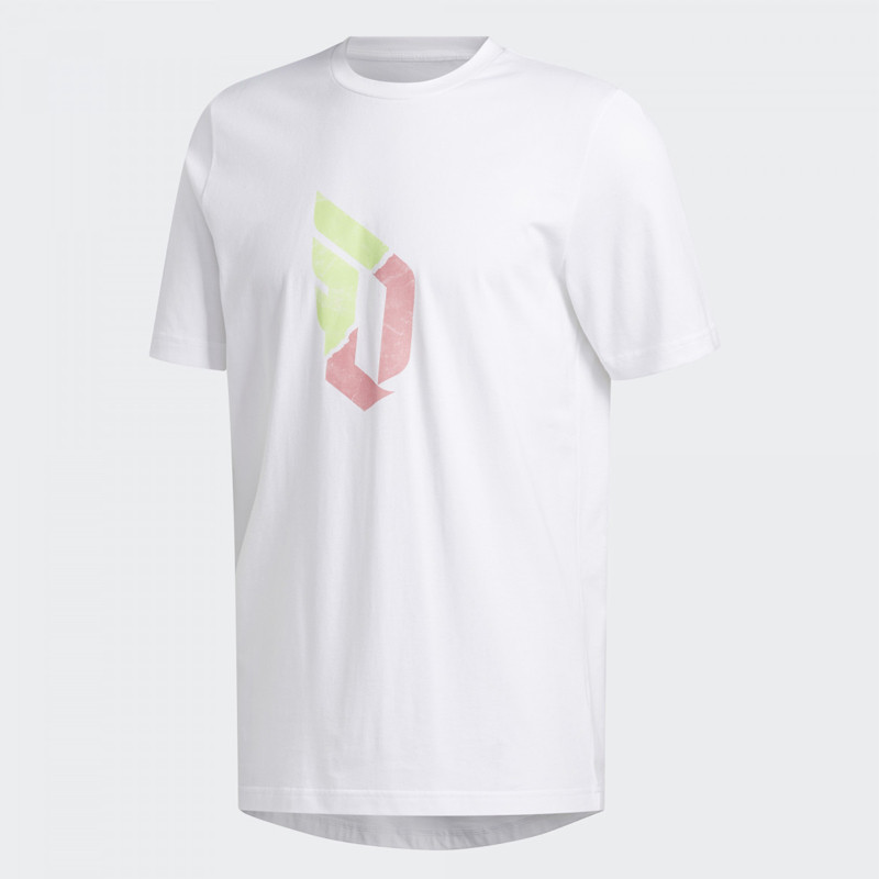 Jual Baju Basket Adidas Dame Duality Logo Tee White Original Ge4130 - hoopspoint.com