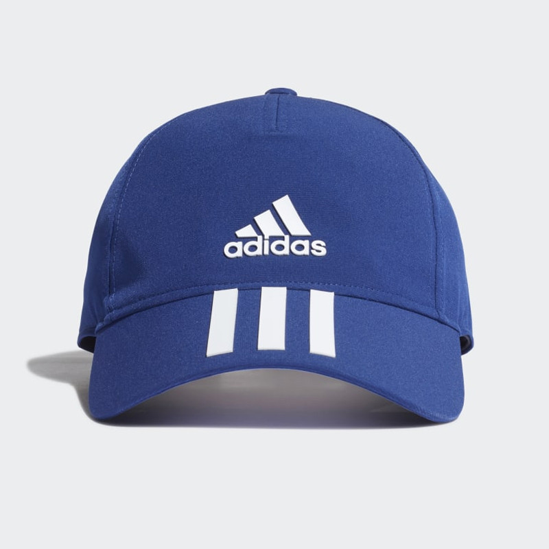 Jual Topi Sneakers Adidas Aeroready 3-Stripes Baseball Cap Blue Original Gr9686 - hoopspoint.com