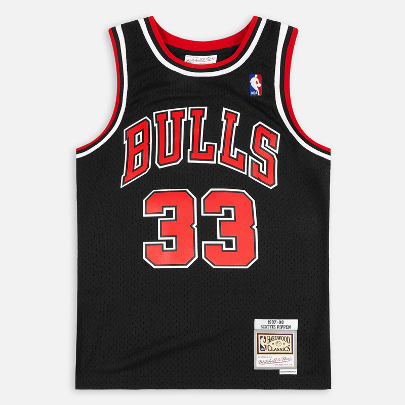 Jual Baju Basket Mitchell N Ness Chicago Bulls 97-98 Swingman Jersey Scottie Pippen Black Original Gs18151-Cbublck97Spi - www.hoopspoint.com