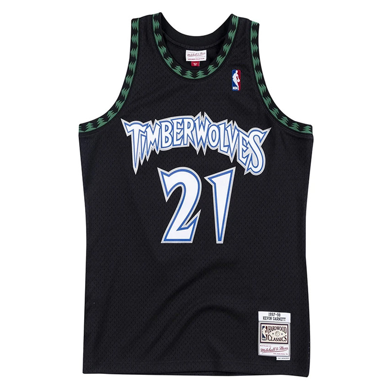 Jual Baju Basket Mitchell N Ness Kevin Garnett Minnesota Timberwolves '97 Swingman Jersey Black Original Gs18392-Mtiblck97Kga - hoopspoint.com