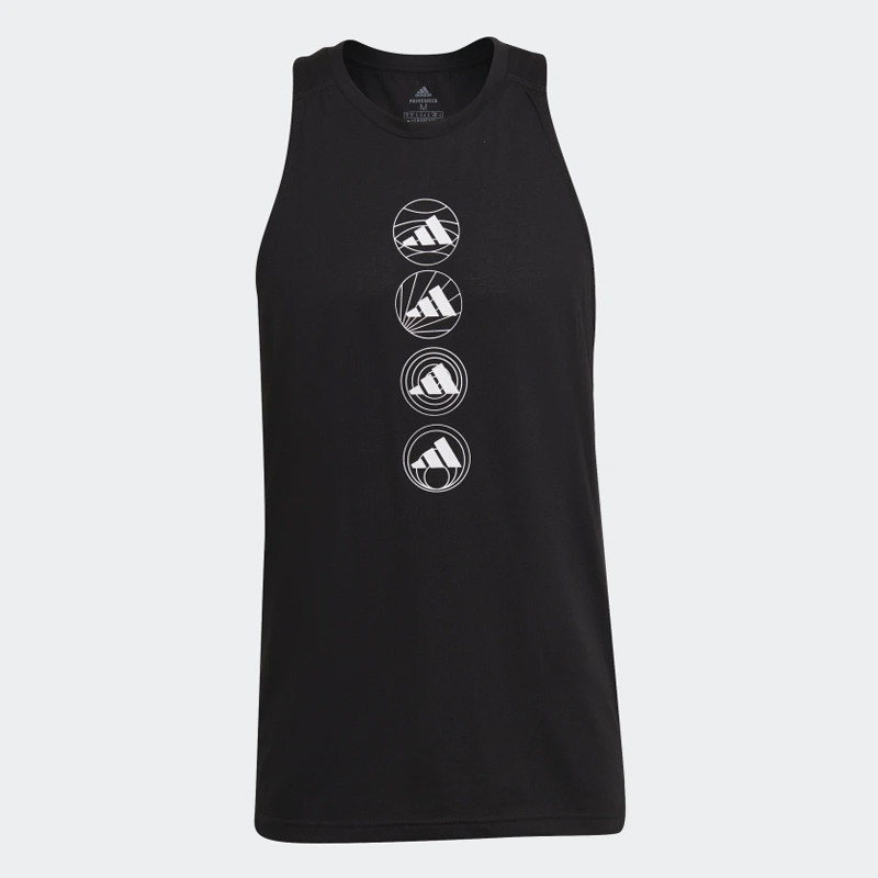 Jual Baju Lari Adidas Run Logo Tank Top Black Original Gv1354 - hoopspoint.com