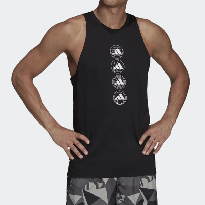 Jual Baju Lari Adidas Run Logo Tank Top Black Original Gv1354 - hoopspoint.com