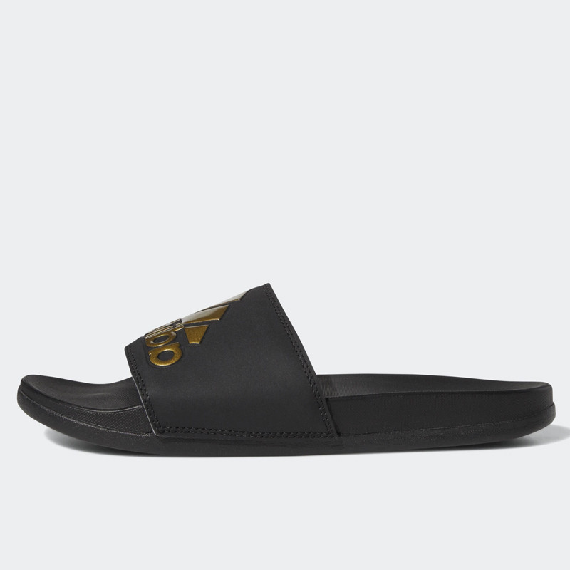 Beli Sandal Sneakers Adidas Adilette Comfort Slides Black Gold Original Gy1946