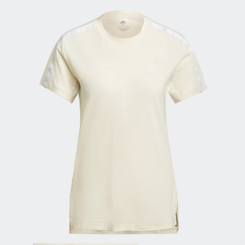 Jual Baju Training Wanita Adidas Wmns Aeroready Designed 2 Move Cotton Touch Tee Wonder White Original H10183 - hoopspoint.com