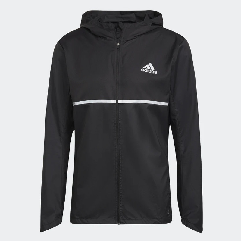 Jual Baju Lari Adidas Own The Run Jacket Black Original H58592 - hoopspoint.com