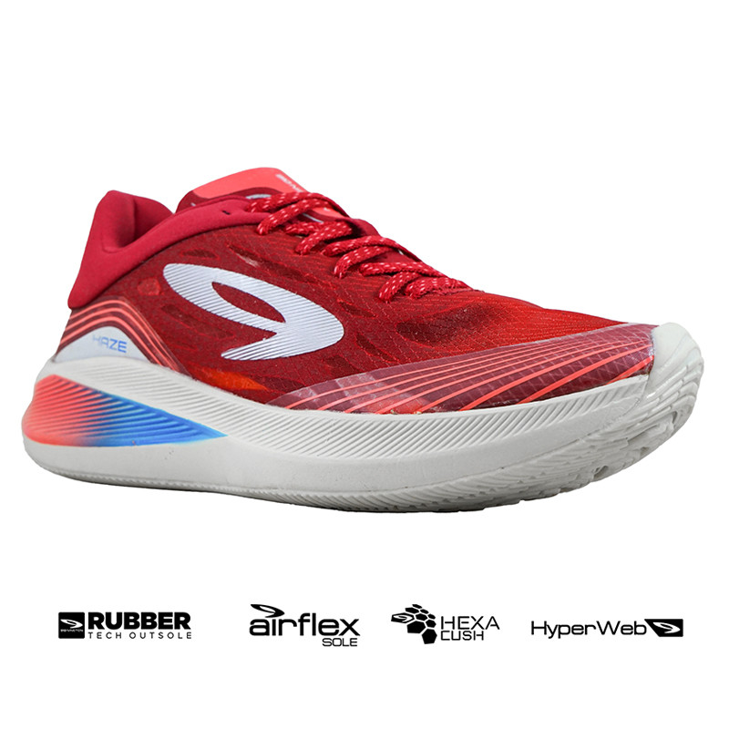 Jual Sepatu Lari Nineten Haze Vision 1.0 Merah Abu Original Hazevision1-Merah - hoopspoint.com