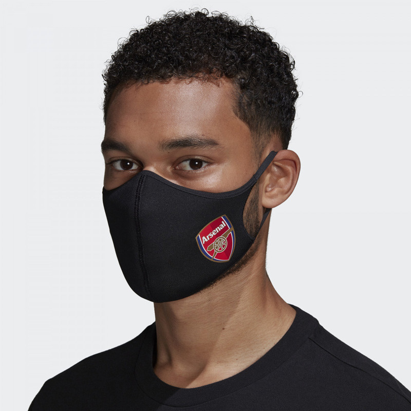 Jual Masker Sneakers Adidas Arsenal Face Covers 3 Pack Black Original Hb5043 - hoopspoint.com