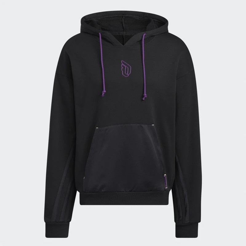 Jual Baju Basket Adidas Dame 8 Innovation Hoodie Black Original He5464 - www.hoopspoint.com