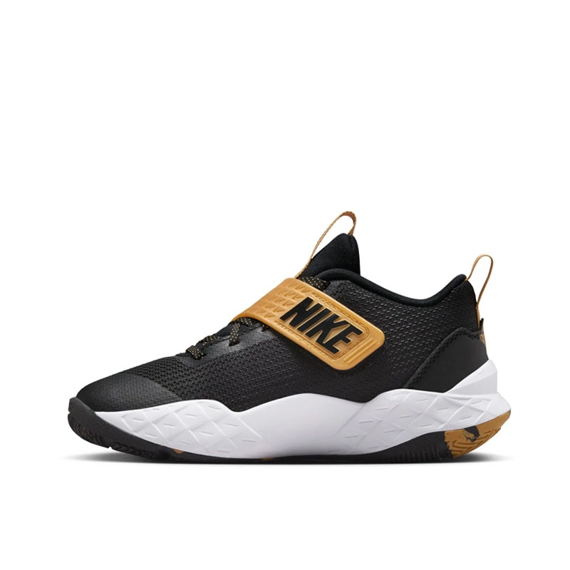 Beli Sepatu Basket Anak Nike Team Hustle D 12 (Gs) Black Gold Original Hf6279-003