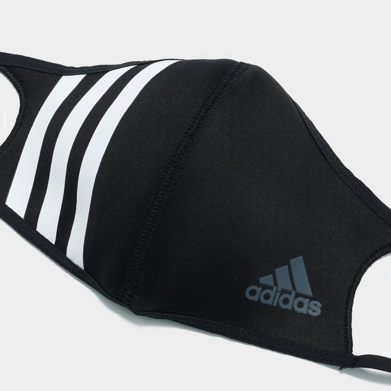 Jual Masker Sneakers Adidas Face Cover 3-Stripes Black Original Hf7045 - hoopspoint.com