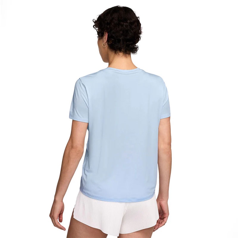 Jual Baju Lari Nike As W Nk One Swsh Hbr Df Ss Top Blue Tint Original Hj2205-423 - hoopspoint.com