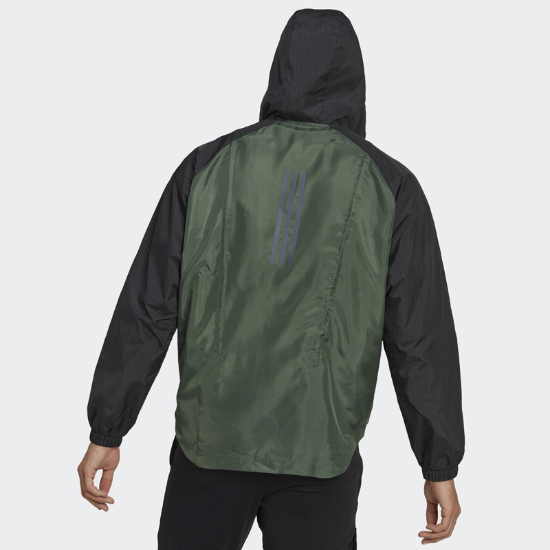 Jual Baju Training Adidas X-City Windbreaker Jacket Green Original Hk4482 - hoopspoint.com