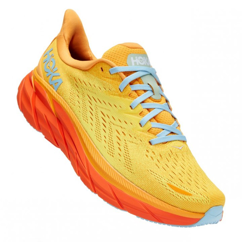 Jual Sepatu Lari Hoka One One Clifton 8 Radiant Yellow Original Hke1119393Ry - hoopspoint.com