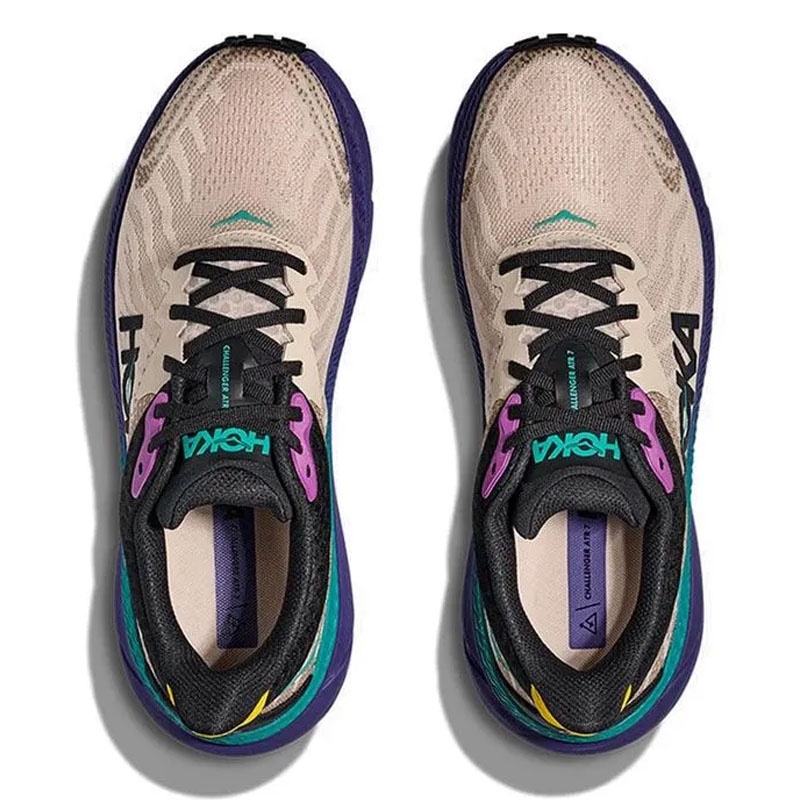 Jual Sepatu Trail Hoka One One Challenger Atr 7 Oatmeal - Mountain Iris Original Hke1134497No - hoopspoint.com