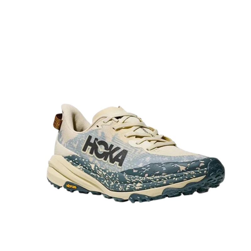 Jual Sepatu Trail Hoka One One Speedgoat 6 Pampas Grass-Faded Navy Original Hke1147791Pf - hoopspoint.com